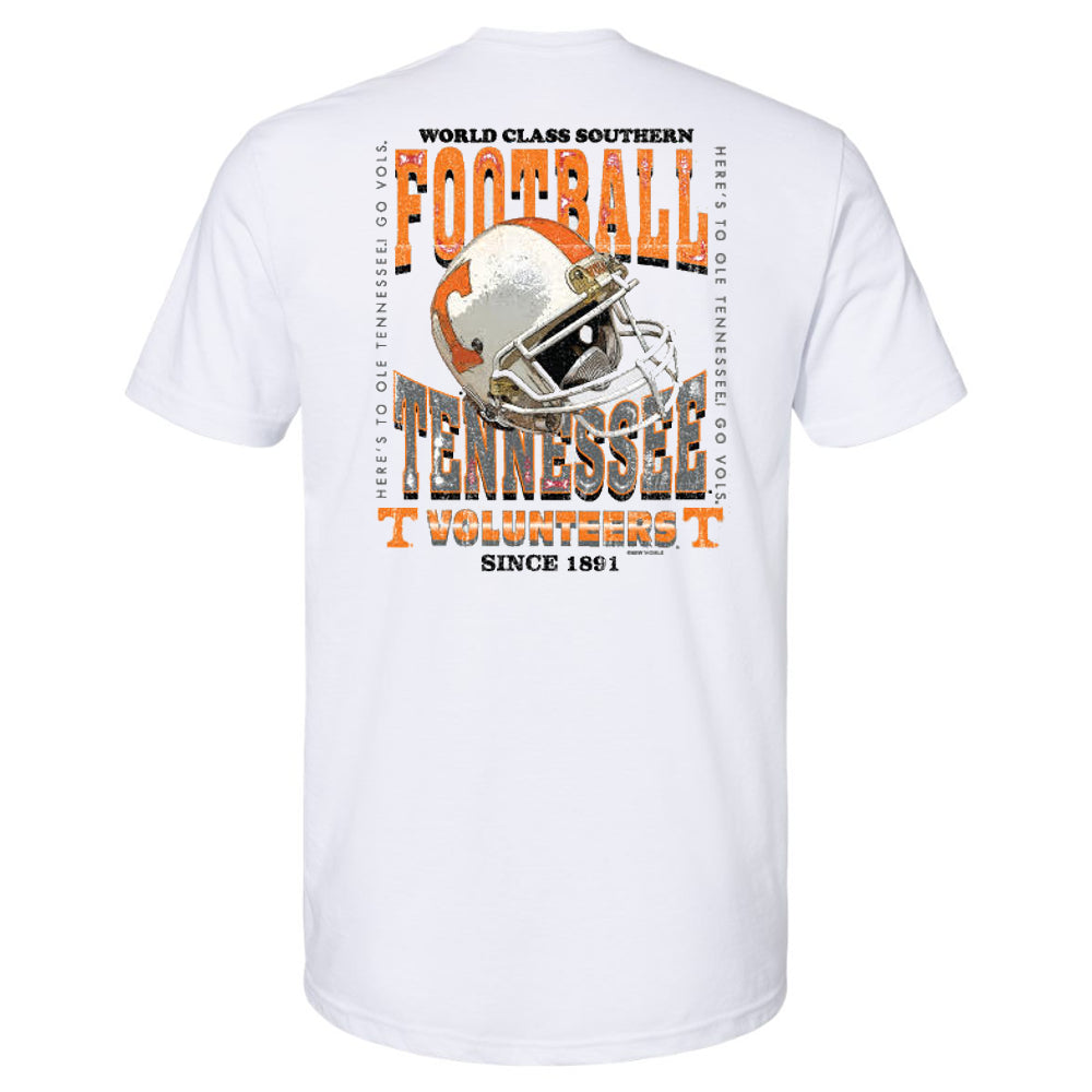 Tennessee Volunteers - Retro Helmet White T-Shirt