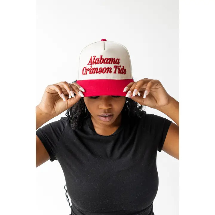 Alabama Crimson Tide - NCAA 3D Script Canvas Trucker Hat