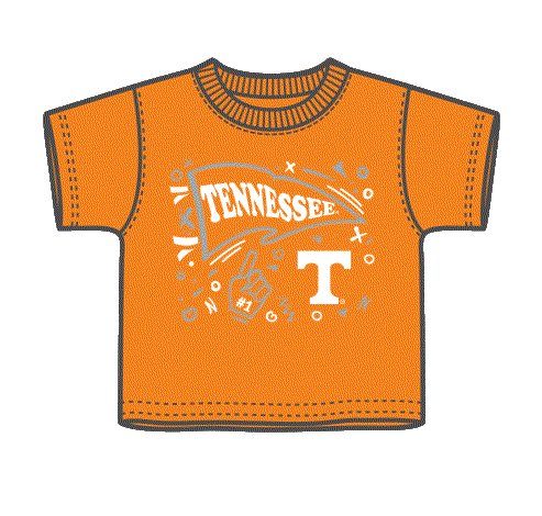 Tennessee Volunteers - NCAA Doodle Pennant Youth T-shirt
