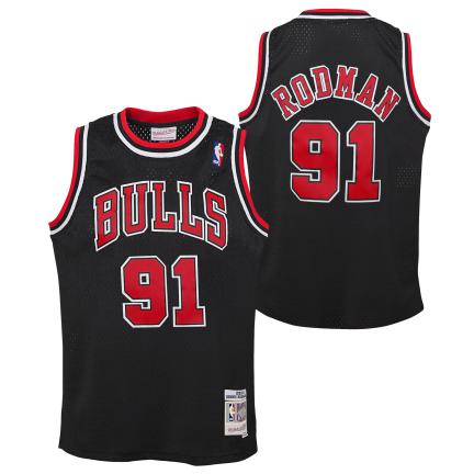 Chicago Bulls - NBA 1997 Dennis Rodman Swingman Alternate Youth Jersey