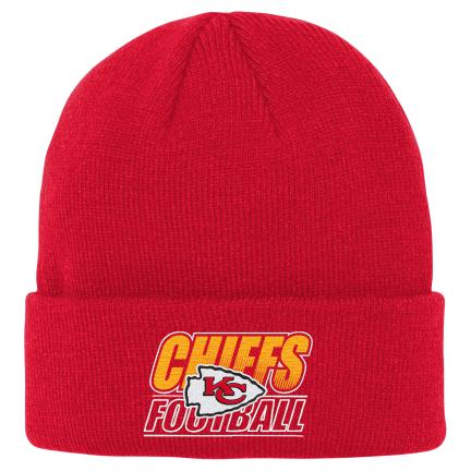 Kansas City Chiefs - NFL Youth Cuffed Knit Beanie with Pom