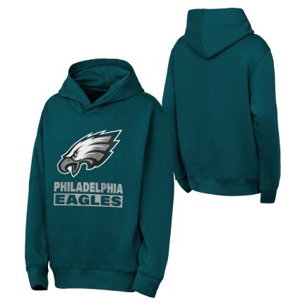 Philadelphia Eagles - NFL Midnight Green Back To Basics Green Youth Hoodie