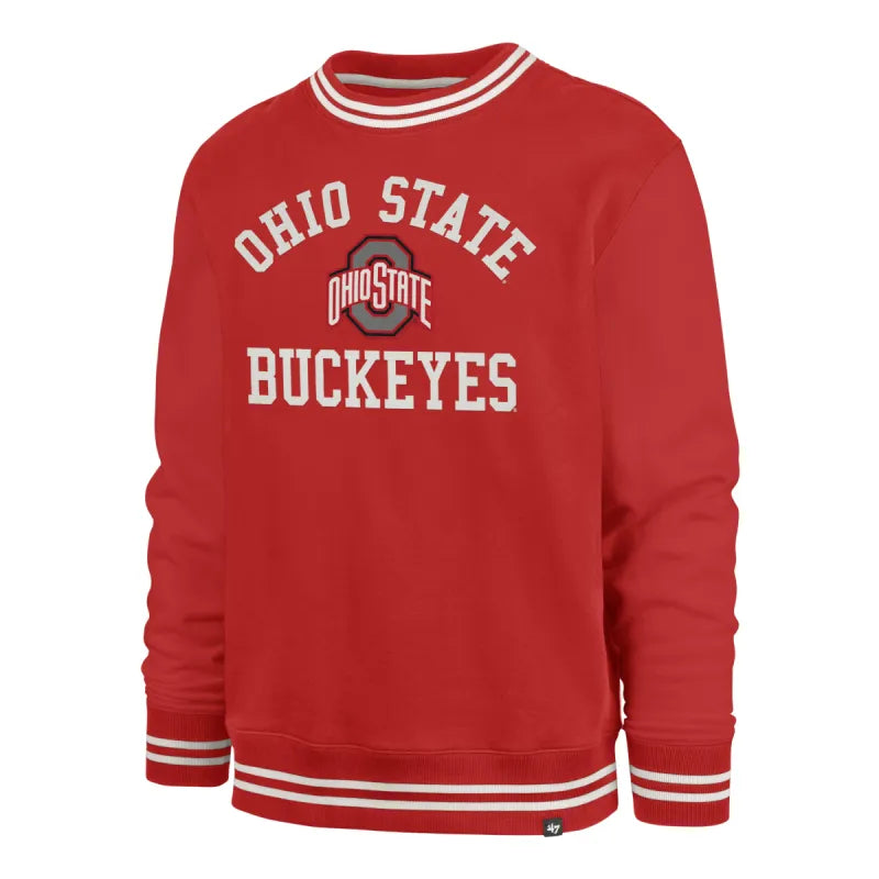 Ohio State Buckeyes - NCAA Clubhouse View Sierra Crew Men's Long Sleeve, '47 Brand