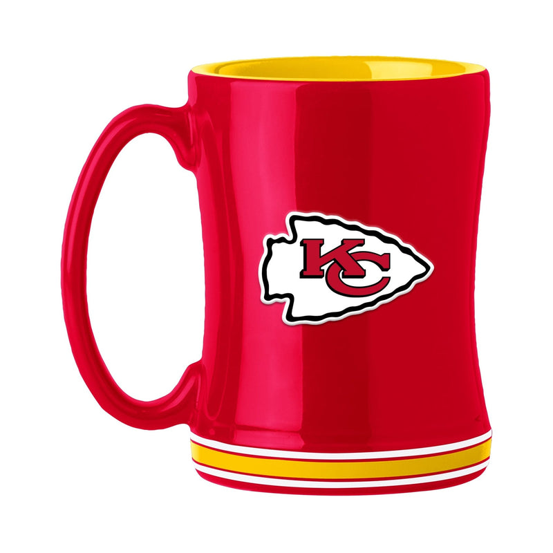 Kansas City Chiefs - Team Color Sculpted Relief Coffee Mug