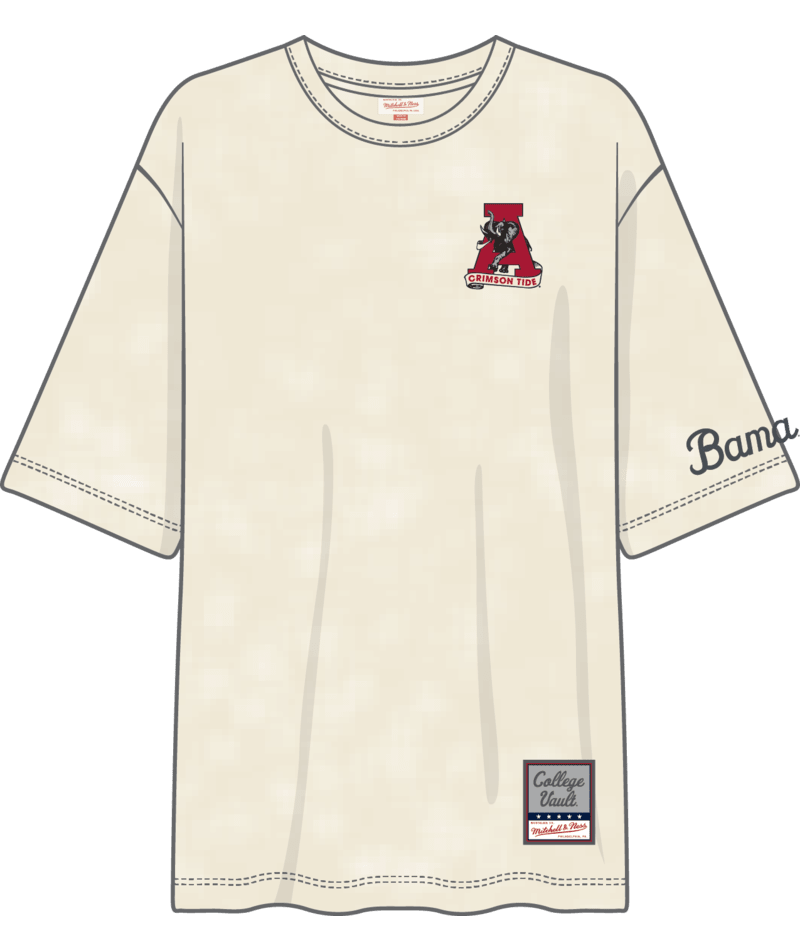 Alabama Crimson Tide - NCAA Heritages Hues Oversized SS T-Shirt