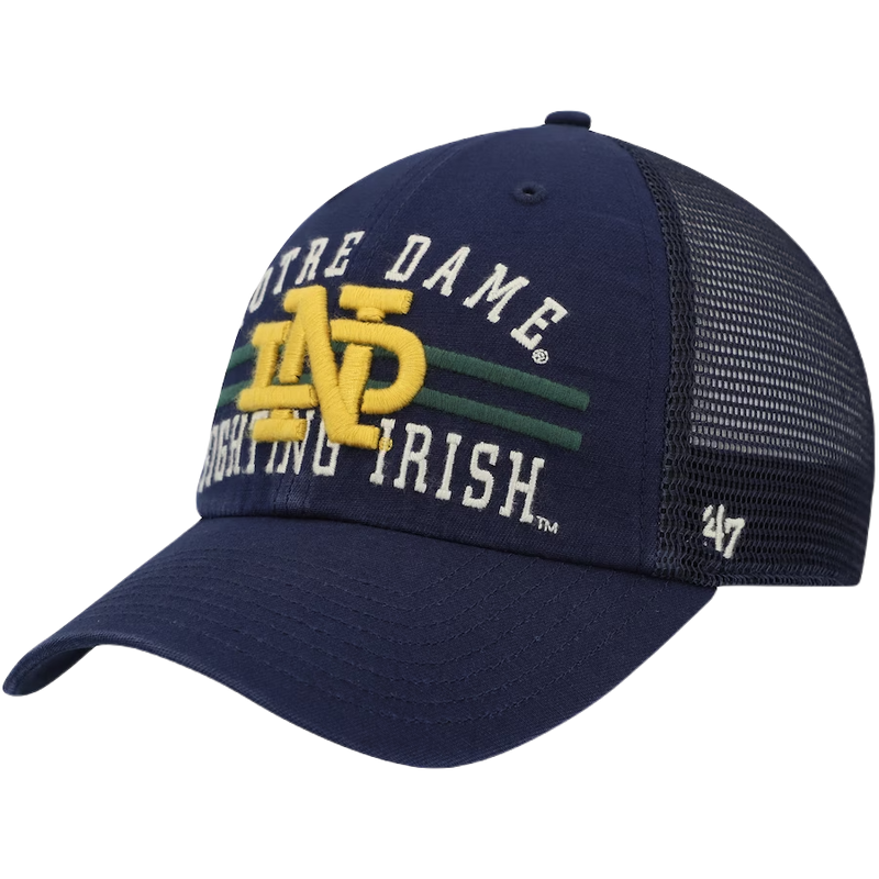 Notre Dame Fighting Irish -High Point Navy Clean Up Hat, 47 Brand