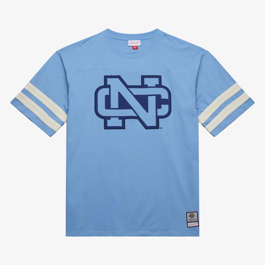North Carolina Tar Heels - NCAA Heavyweight Yoke Blue Men's T-Shirt