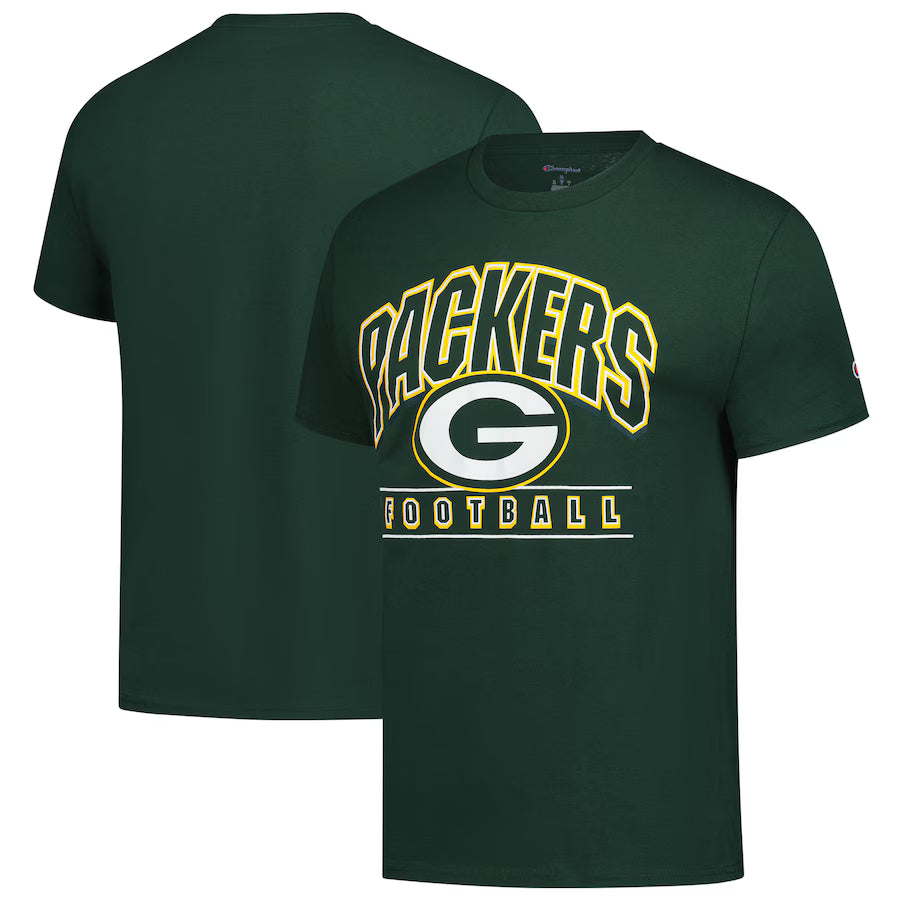 Green Bay Packers - NFL Black Short Sleeve T-Shirt