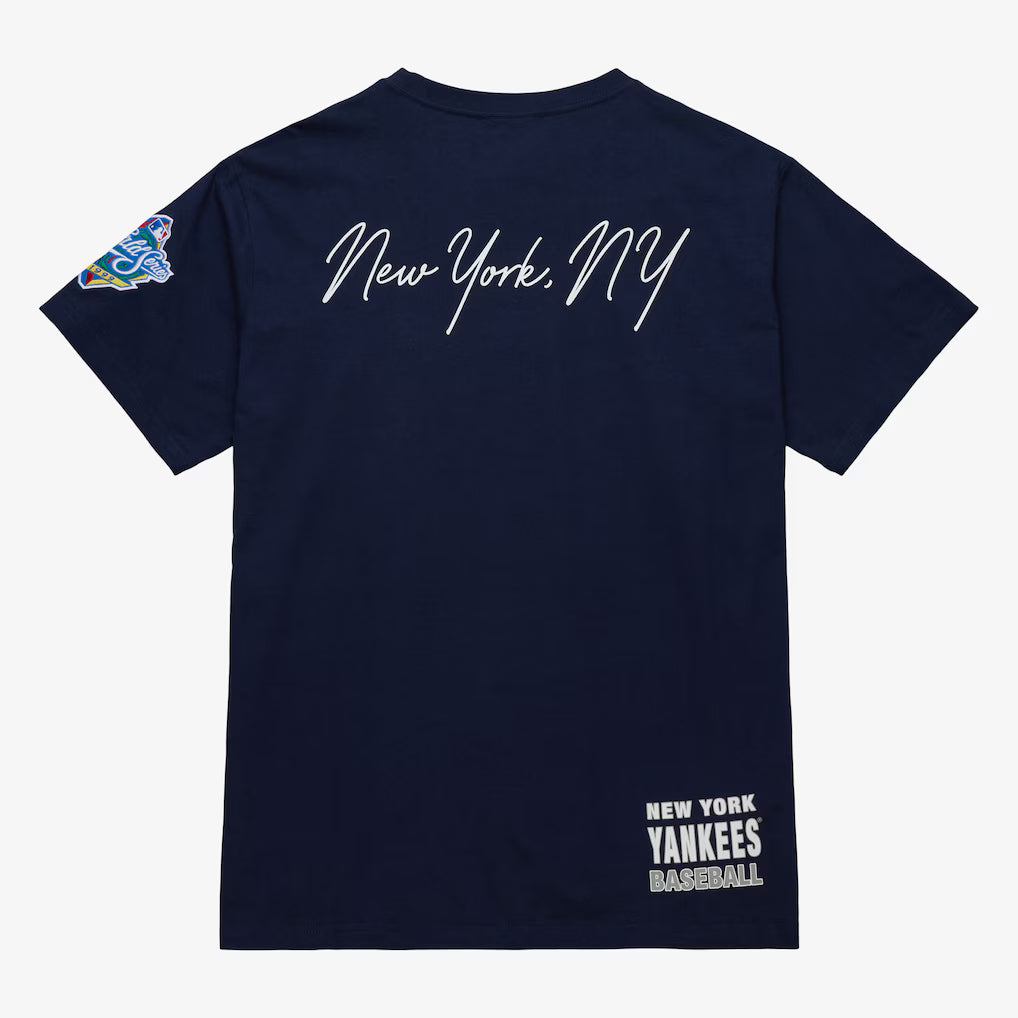 New York Yankees - MLB Navy Double Clutch Premium Logo T-Shirt