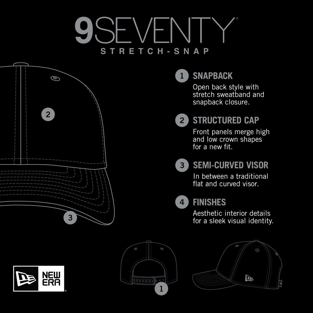 Detroit Lions - 9Seventy Primary Logo Stretch-Snap Hat, New Era