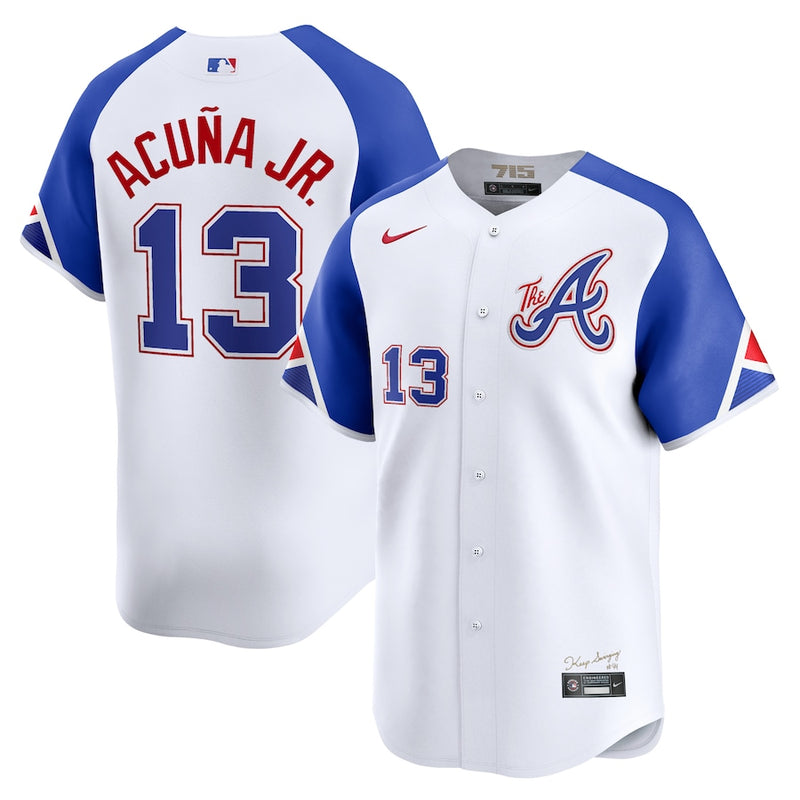 Atlanta Braves - Ronald Acuña Jr. White City Connect Limited Player Jersey