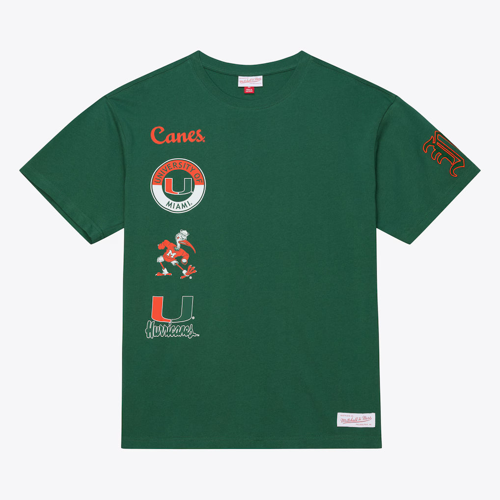 Miami Hurricanes - NCAA Green Double Clutch Premium T-Shirt