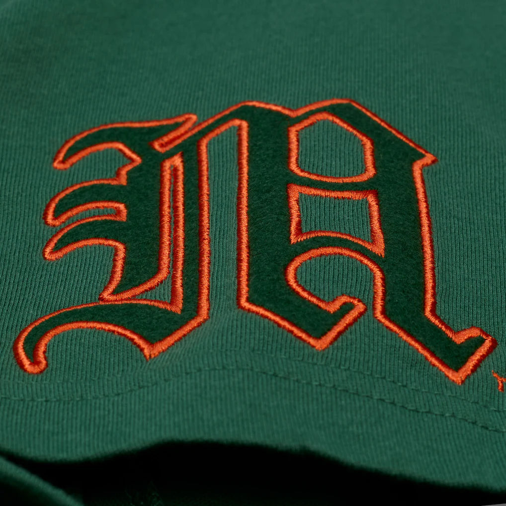 Miami Hurricanes - NCAA Green Double Clutch Premium T-Shirt