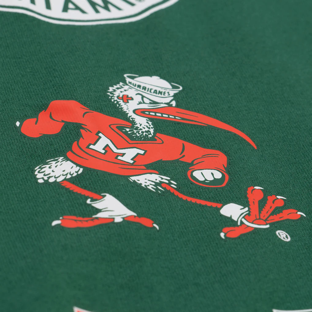 Miami Hurricanes - NCAA Green Double Clutch Premium T-Shirt