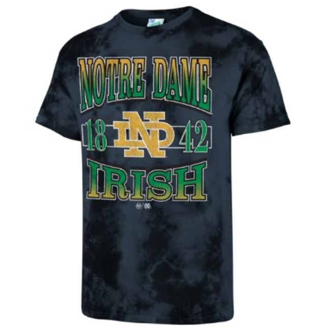 Notre Dame Fighting Irish - Cvin Harbor Blue Streaker Tie Dye Men T-Shirt