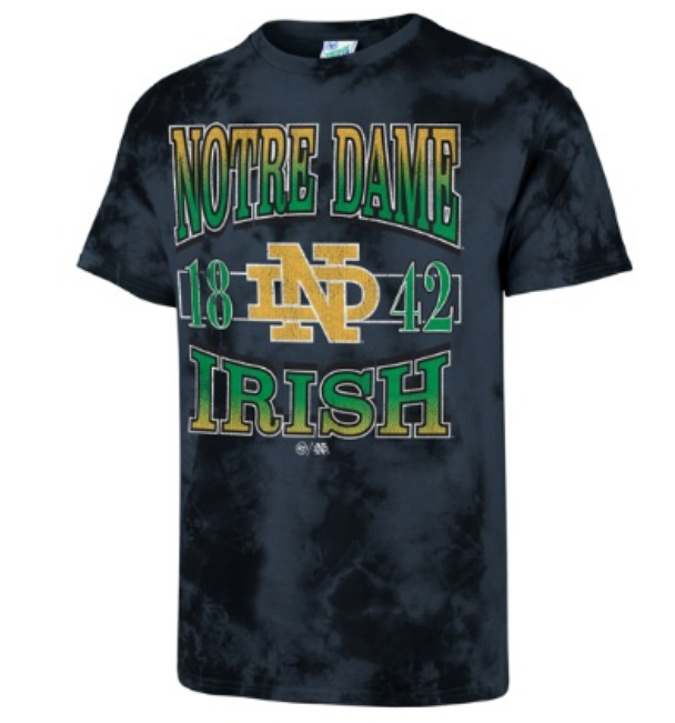 Notre Dame Fightin Irish - Cvin Harbor Blue Streaker Tie Dye Men T-Shirt