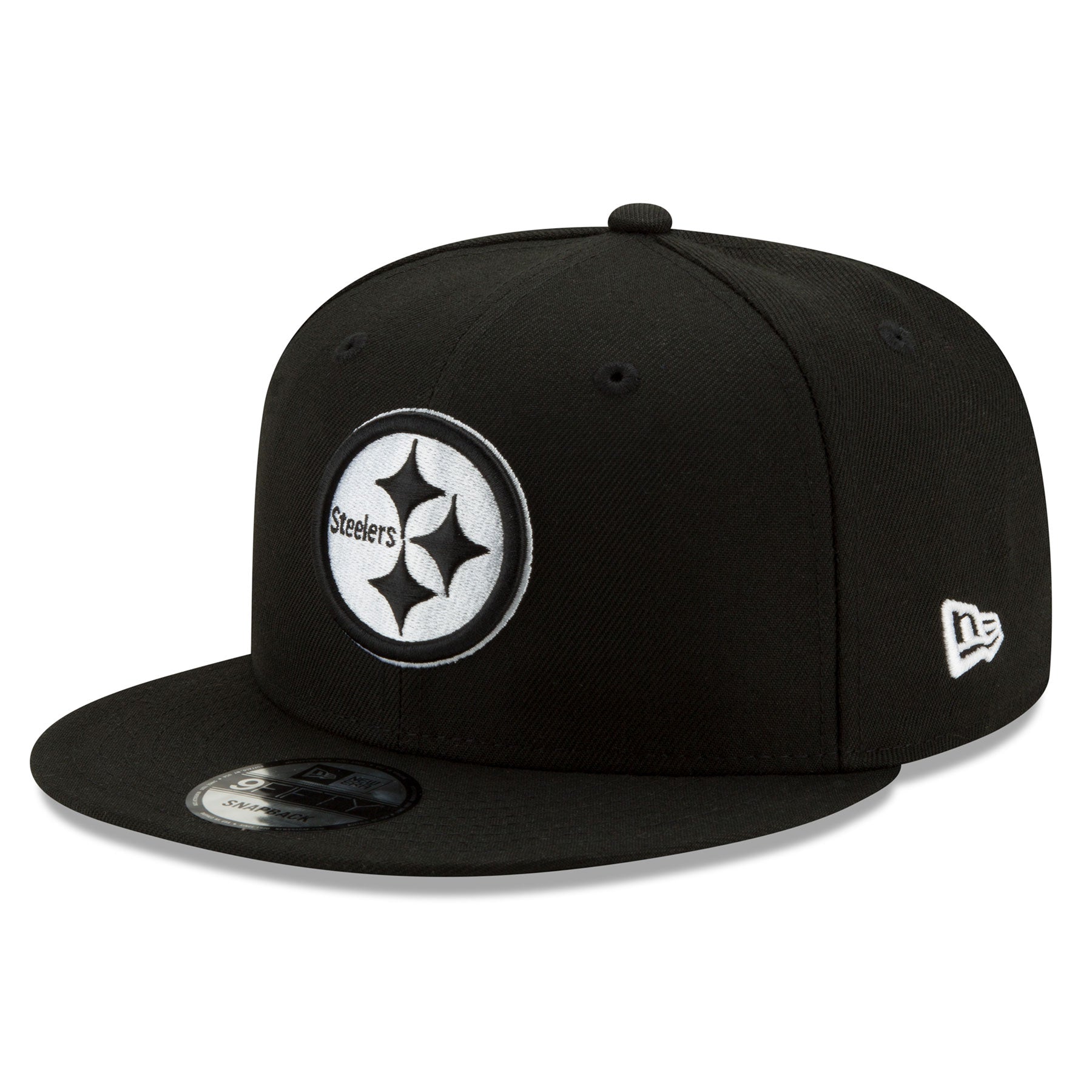 Pittsburgh Steelers - NFL Basic BW 9Fifty Snapback Black Hat, New Era