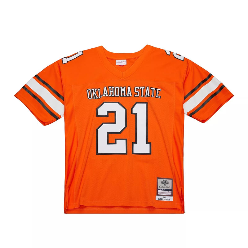 Oklahoma State Cowboys - 1987 Barry Sanders Orange Jersey