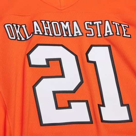 Oklahoma State Cowboys - 1987 Barry Sanders Orange Jersey