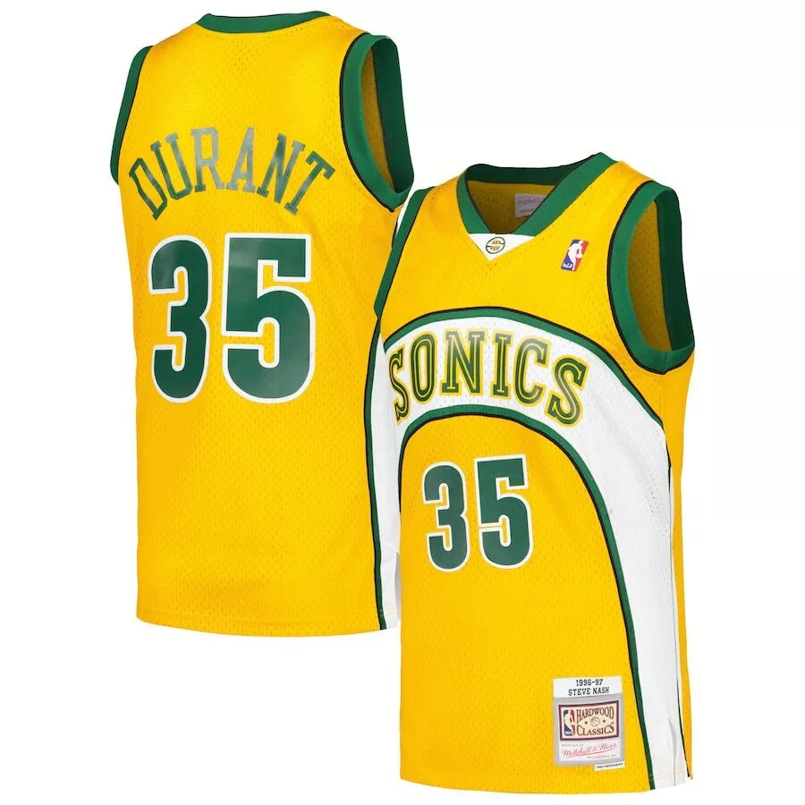 Seattle SuperSonics - Kevin Durant Gold 2007/08 Hardwood Classics Alternate Swingman Jersey