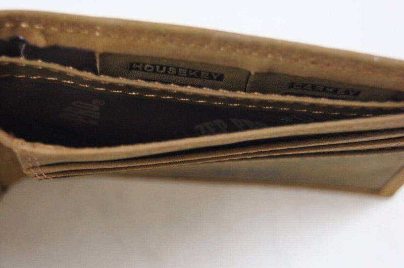 Georgia Bulldogs Concho Emblem Crazyhorse Leather Bi-Fold Wallet