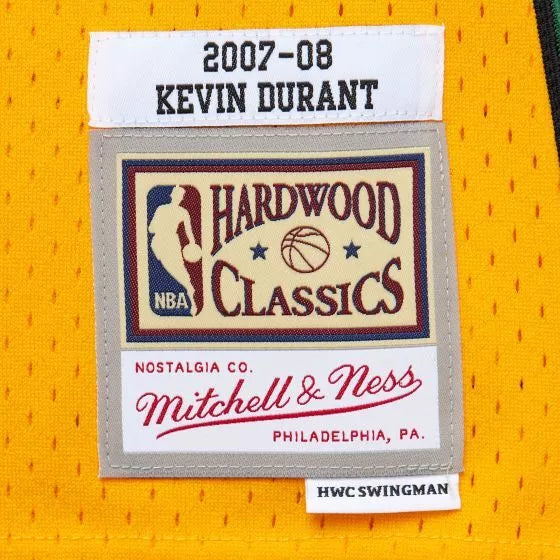 Seattle SuperSonics - Kevin Durant Gold 2007/08 Hardwood Classics Alternate Swingman Jersey