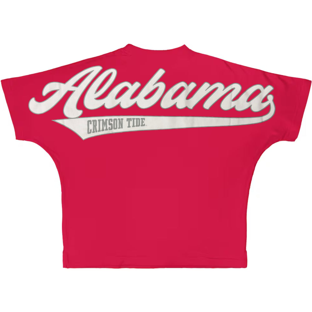 Alabama Crimson Tide "Fredrick" - Crew-Neck Oversized Short Sleeve T-Shirt