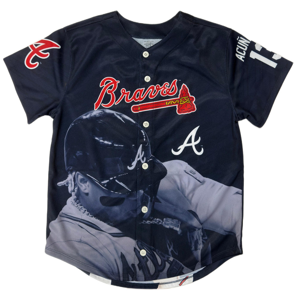 Atlanta Braves - MLB Ronald Acuña Jr. Sublimation Youth Jersey
