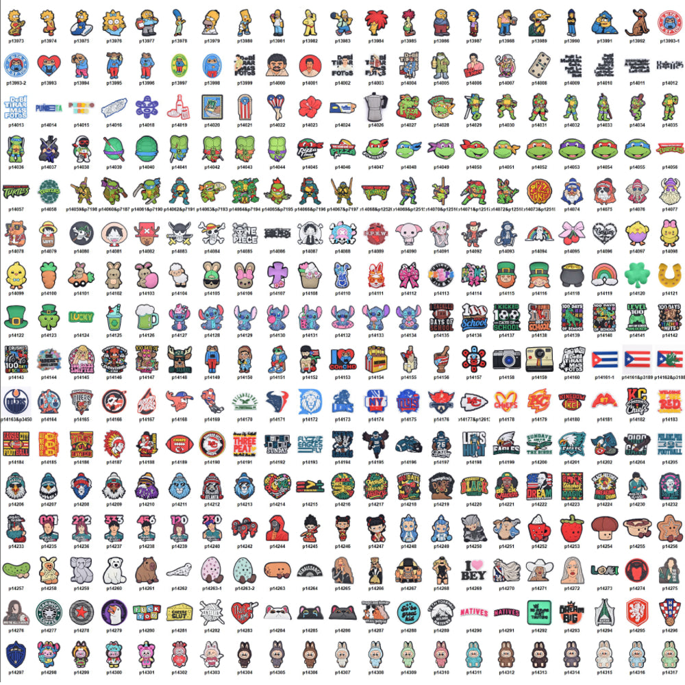 Shoe Character Charms