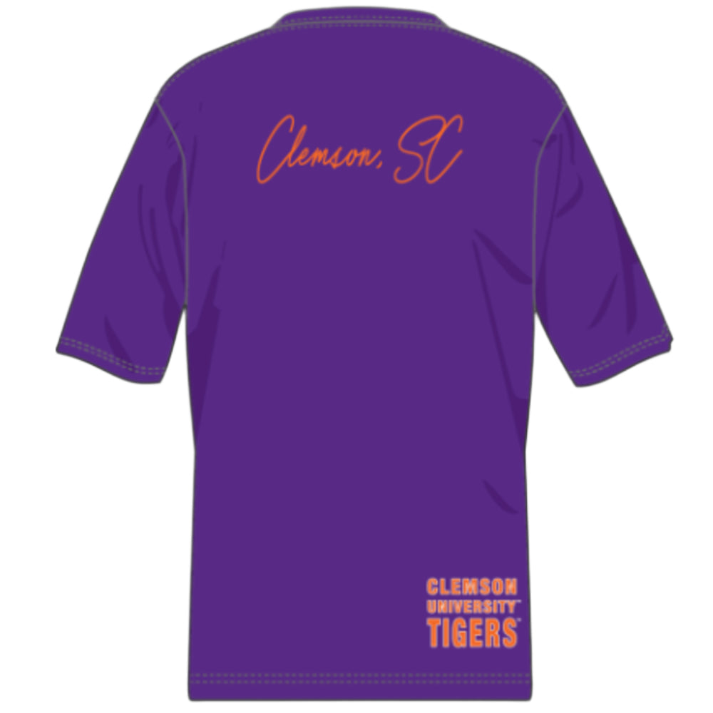 Clemson Tigers - NCAA Red Double Clutch Premium T-Shirt