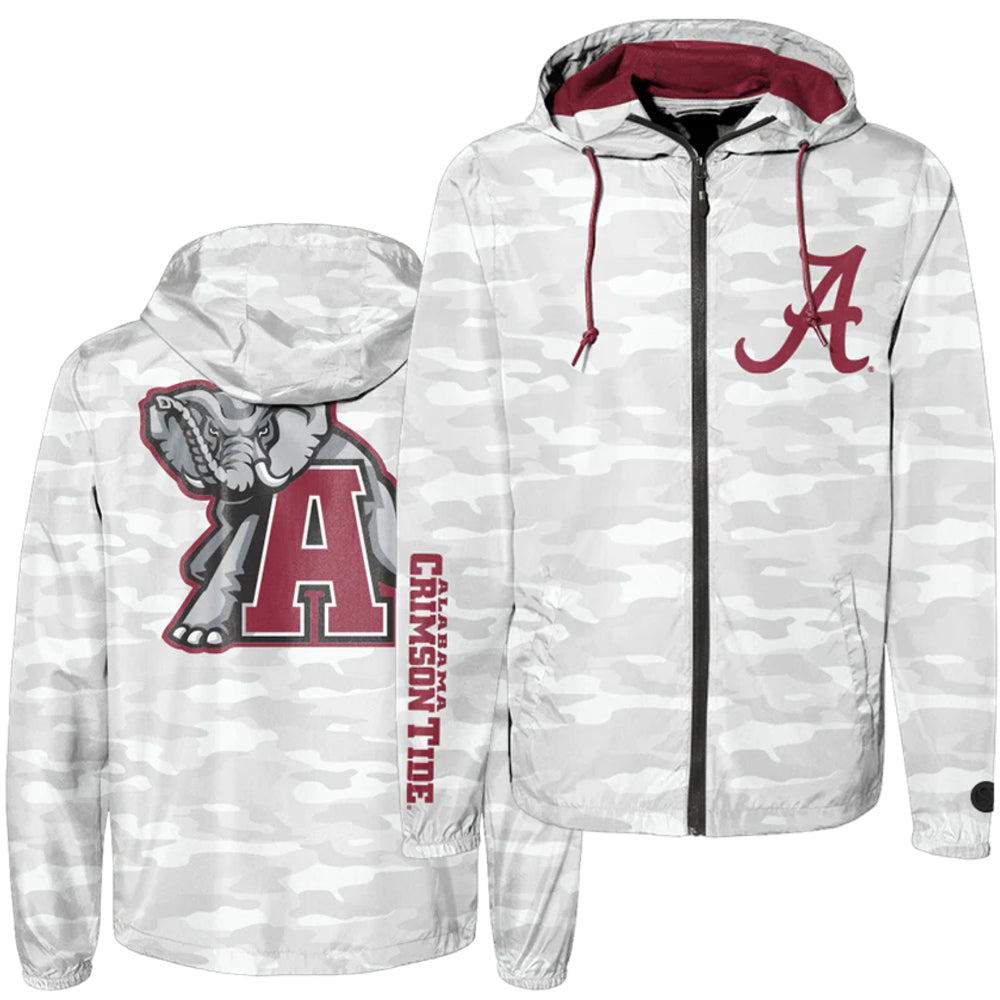 Alabama Crimson Tide - NCAA Camo Front Logo Jacket