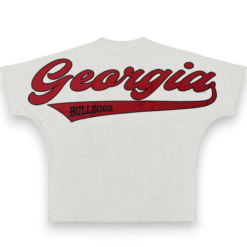 Georgia Bulldogs "Fredrick" - Crew-Neck Oversized Short Sleeve T-Shirt