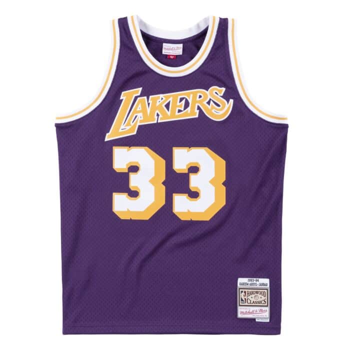 Los Angeles Lakers Away 1983-84 Kareem Abdul-Jabbar Swingman Jersey