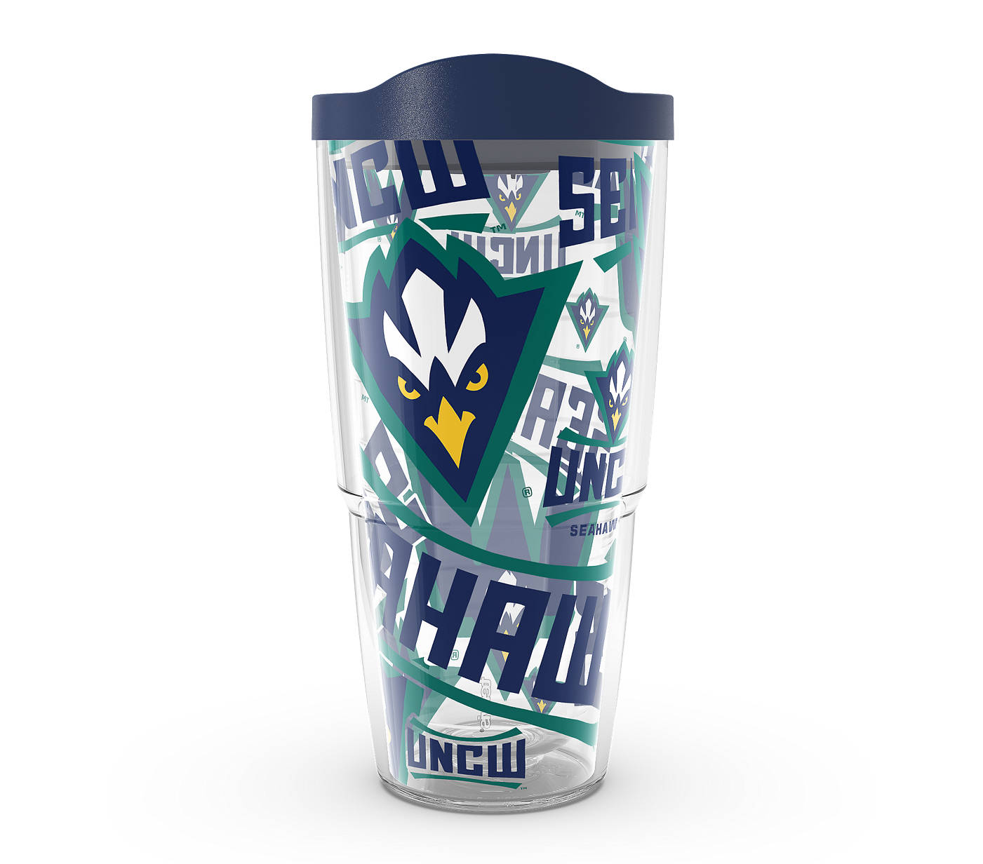 UNC Wilmington Seahawks - All Over Plastic Tumbler