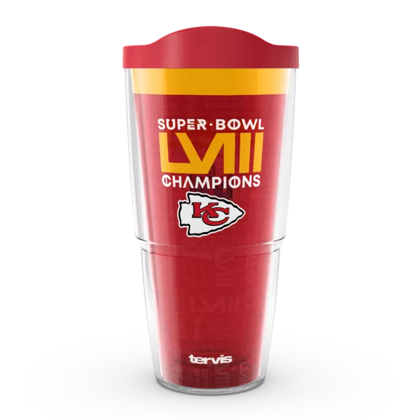 Kansas City Chiefs - NFL Super Bowl LVIII  Champions Plastic Tumbler