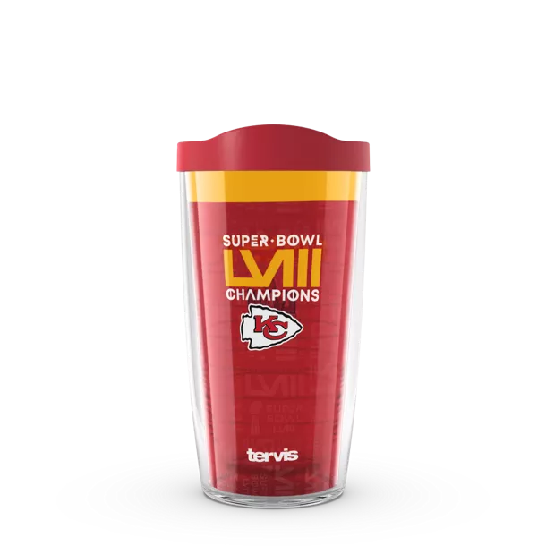 Kansas City Chiefs - NFL Super Bowl LVIII  Champions Plastic Tumbler