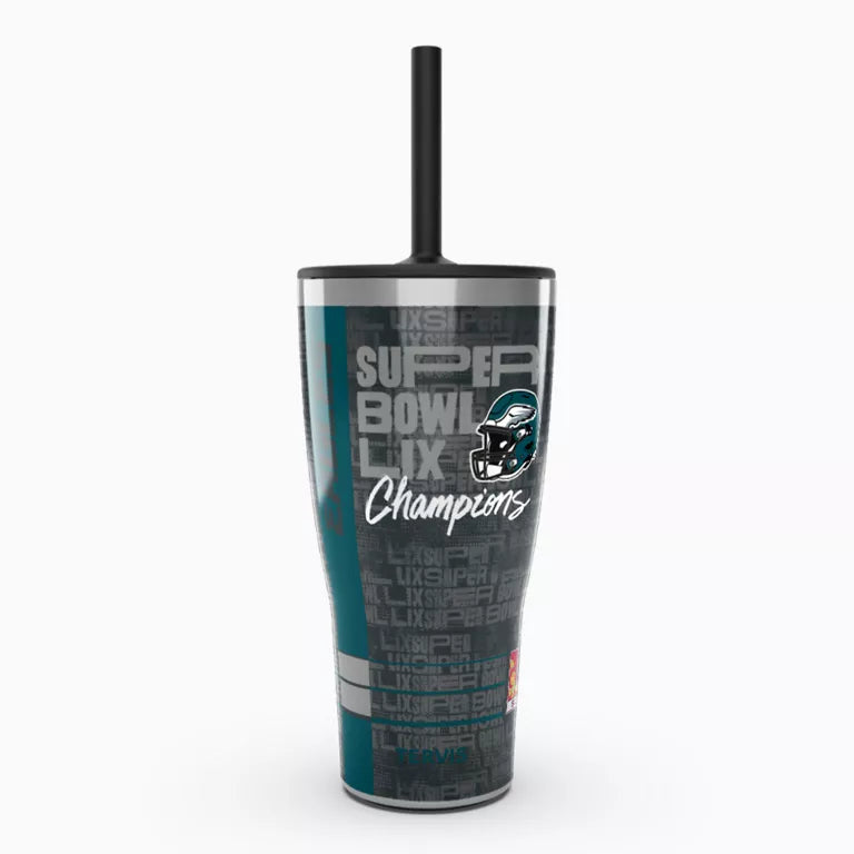 Philadelphia Eagles - NFL Super Bowl LIX Champions 30oz Stainless Steel Tumbler with Straw Lid