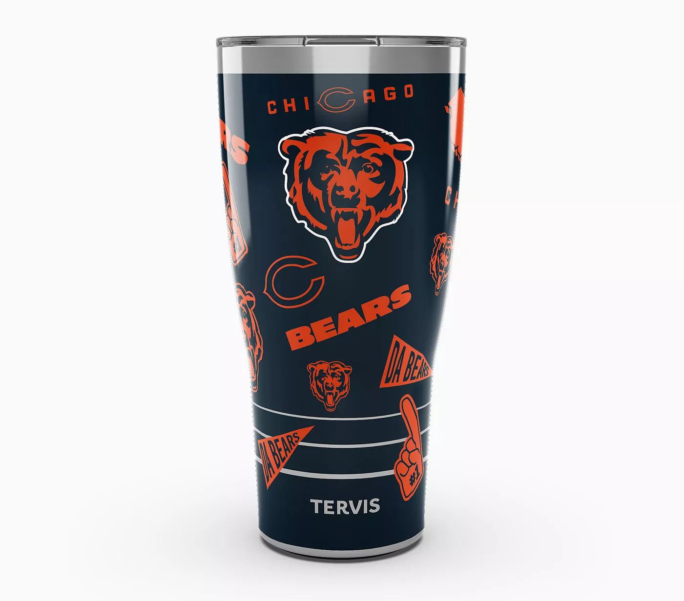 Chicago Bears - NFL Swag Stainless Steel Tumbler with Slider Lid