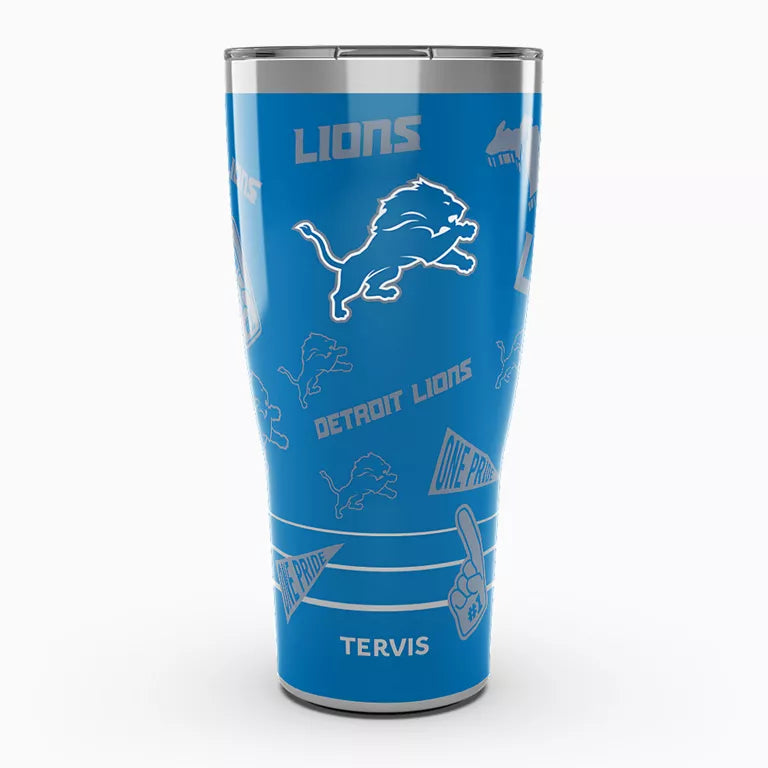 Detroit Lions - NFL Swag Stainless Steel Tumbler with Slider Lid