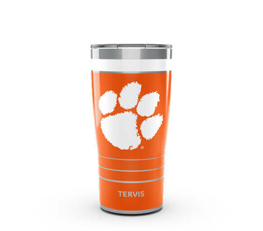 Clemson Tigers MVP - Hype Stripes Stainless Steel Tumbler