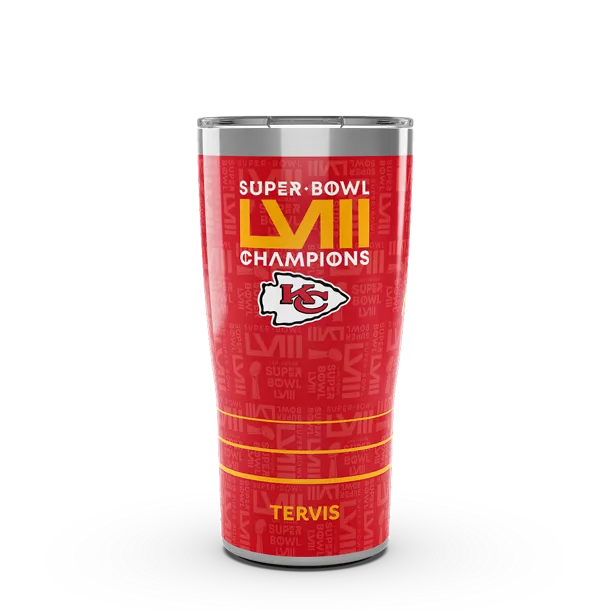 Kansas City Chiefs - NFL Super Bowl LVIII  Champions Metal Tumbler