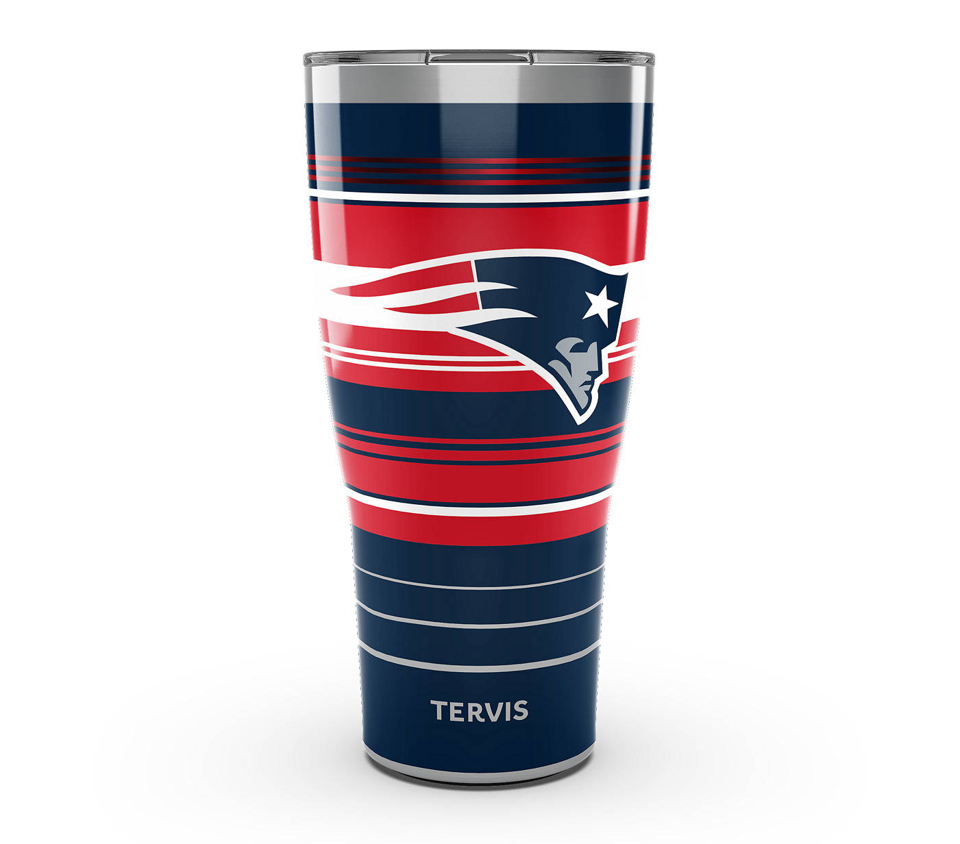 NFL® New England Patriots -Hype Stripes Stainless Steel Tumbler