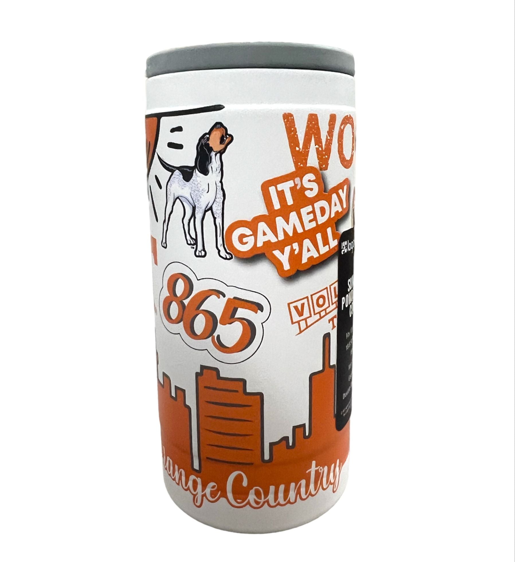 Tennessee Volunteers - 12oz Native Powdercoat SlimCan Coolie