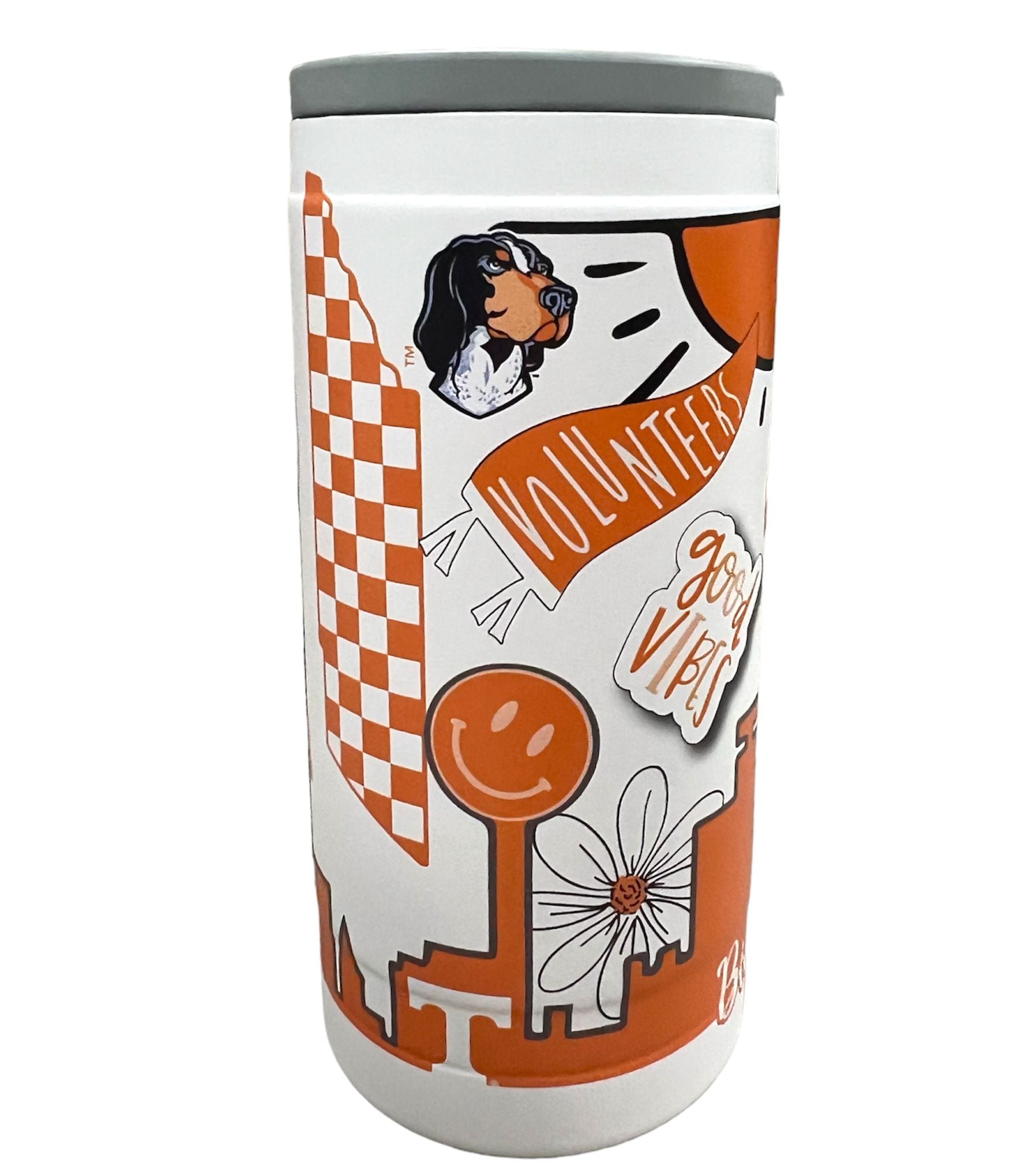 Tennessee Volunteers - 12oz Native Powdercoat SlimCan Coolie