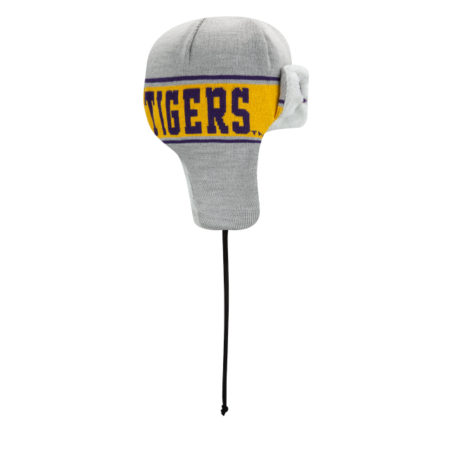 LSU Tigers - A3 Knit Stripe Loutig Knit Hat, New Era