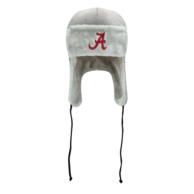 Alabama Crimson Tide - Gray Basic Trapper Knit Hat, New Era