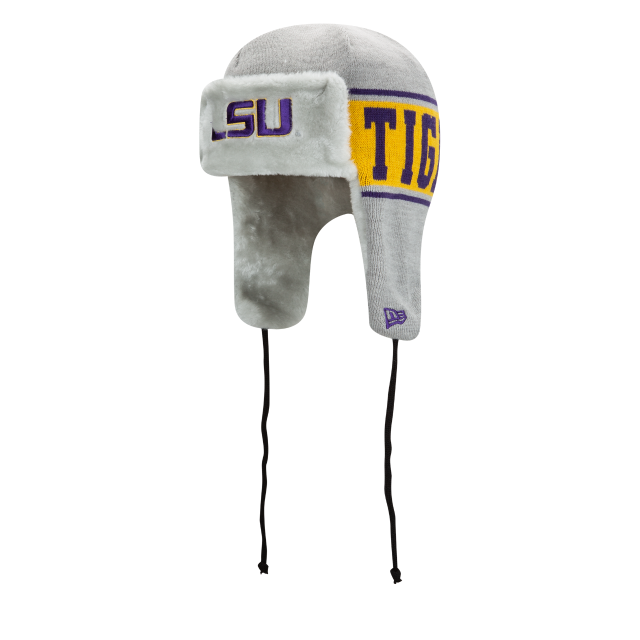 LSU Tigers - A3 Knit Stripe Loutig Knit Hat, New Era