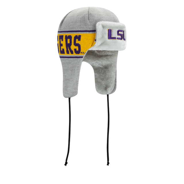 LSU Tigers - A3 Knit Stripe Loutig Knit Hat, New Era