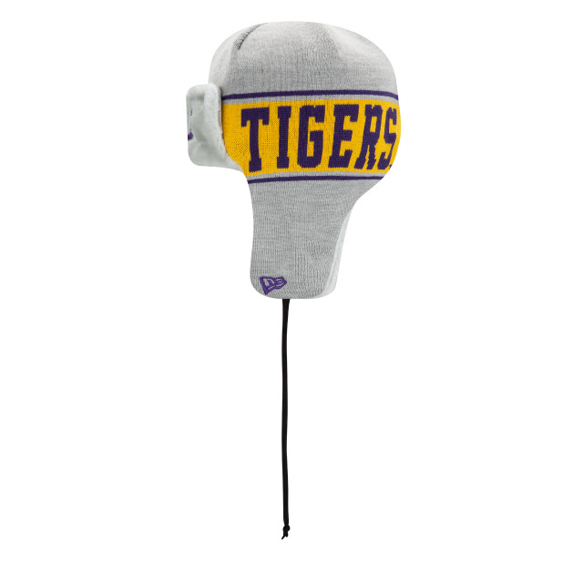 LSU Tigers - A3 Knit Stripe Loutig Knit Hat, New Era
