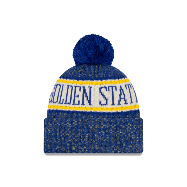 Golden State Warriors - Royal Sport Cuffed Knit Hat with Pom, New Era
